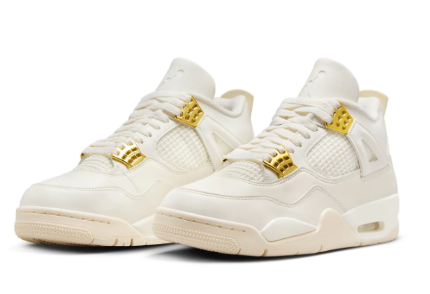 Air Jordan 4 Retro 'Metallic Gold' Women's Sneakers