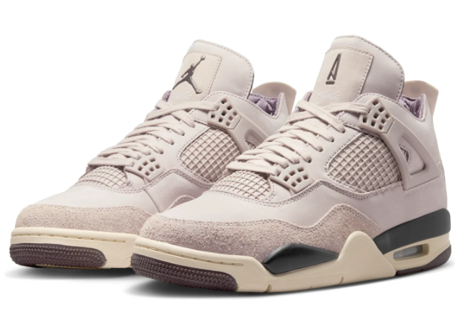 Air Jordan 4 x A Ma Maniére Women's Sneakers - Fossil Stone