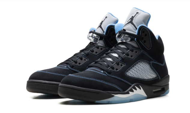 Air Jordan 5 Sneakers - Black/University Blue 2026
