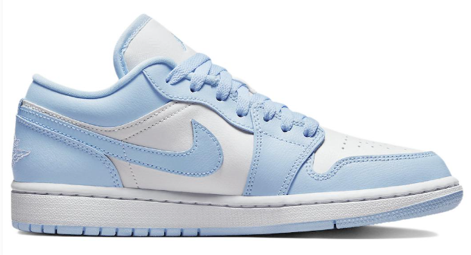 Air Jordan 1 Low Women's Sneakers - Ice Blue