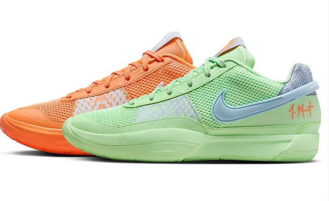 Nike Ja 1 EP 'Mismatched' - Orange & Green Sneakers