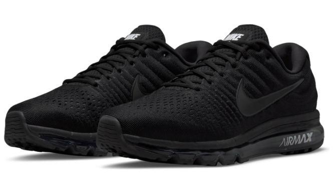 Nike Air Max Black Low-Top Sneakers