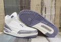 Air Jordan 3 Retro White & Silver Sneakers
