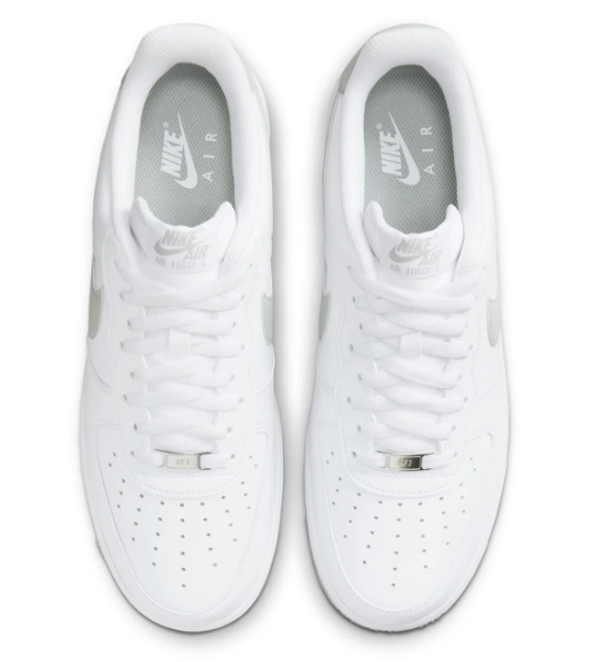Nike Air Force 1 Low '07 Sneakers - White and Wolf Grey