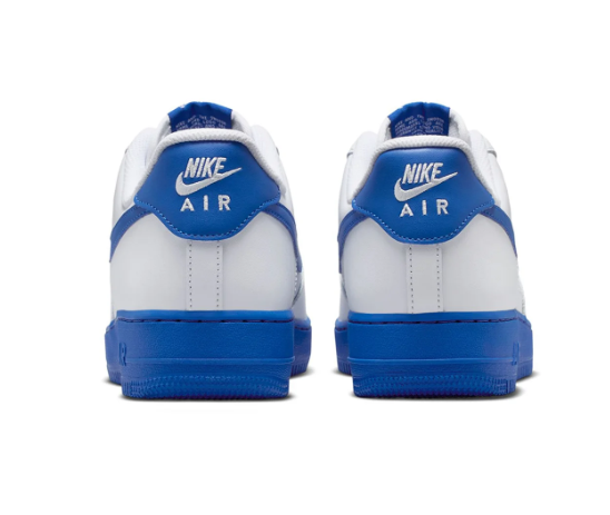 Nike Air Force 1 Low '07 Sneakers - White and Game Royal