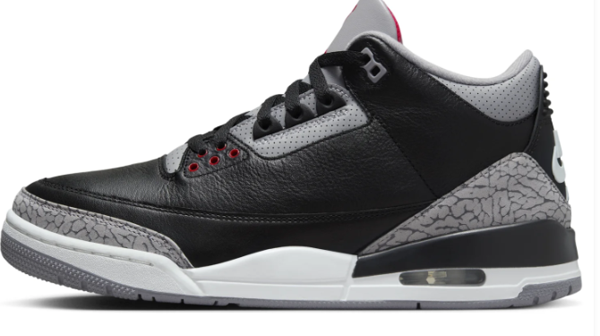 Air Jordan 3 OG 'Black Cement' 2024 Sneakers