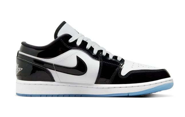 Air Jordan 1 Low SE Sneakers - Black/White/Concord