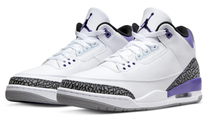 Air Jordan 3 Retro 'Dark Iris' Sneakers