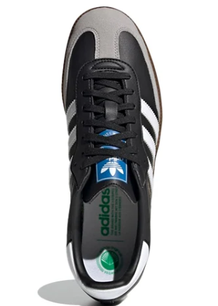 adidas Samba Vegan Unisex Sneakers - Black White Gum