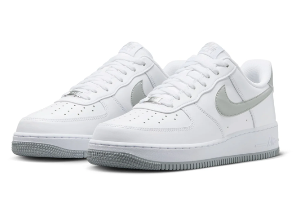 Nike Air Force 1 Low '07 Sneakers - White and Wolf Grey
