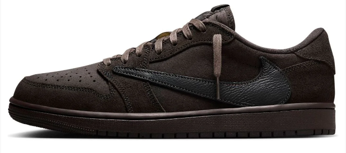 Air Jordan 1 Retro Low OG SP x Travis Scott 'Velvet Brown' Sneakers