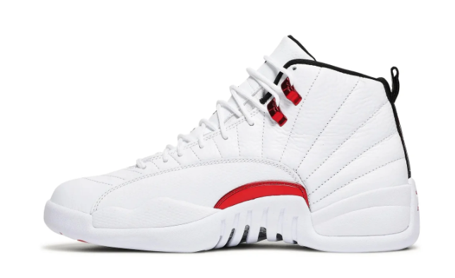 Air Jordan 12 Retro 'Twist' - White & Red Sneakers