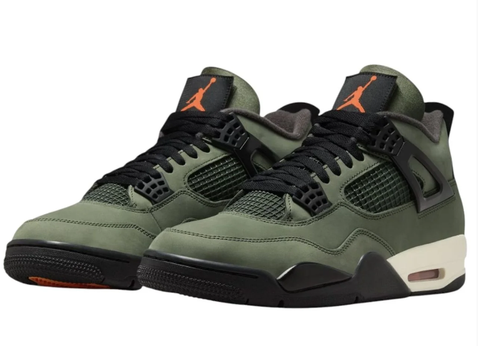 Air Jordan 4 x Undefeated Sneakers - Deep Green 2025
