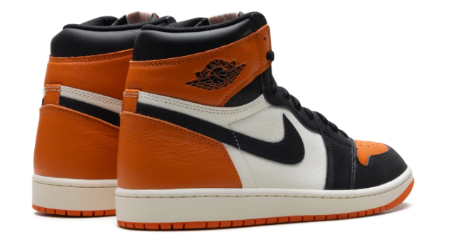 Air Jordan 1 High OG Orange Black White Sneakers