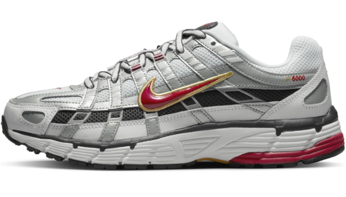 Nike P-6000 CNPT Women's Sneakers - Metallic Silver Red