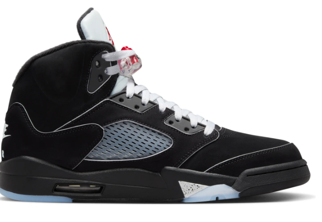 Air Jordan 5 Retro OG Sneakers - Black Metallic Reimagined