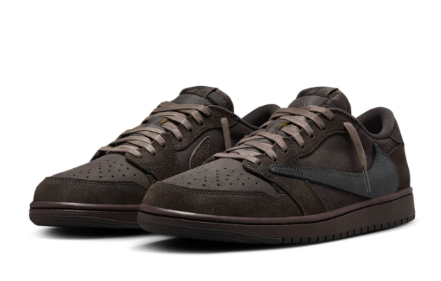 Air Jordan 1 Retro Low OG SP x Travis Scott 'Velvet Brown' Sneakers