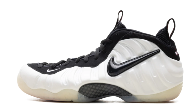 Nike Air Foamposite Pro Unisex Sneakers - Pearl White Black Red