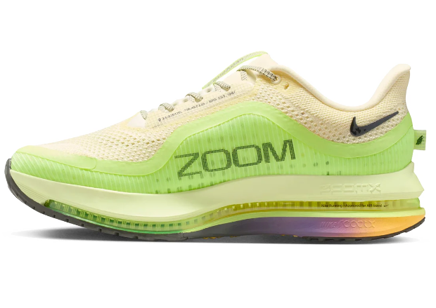 Nike Pegasus Premium Running Shoes - Cream and Lime Green