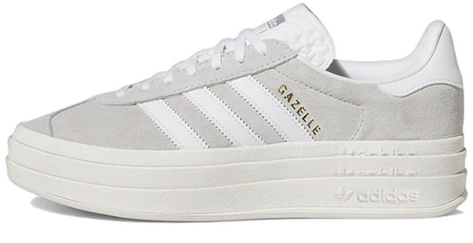 adidas Gazelle Bold Women's Platform Sneakers - Grey White