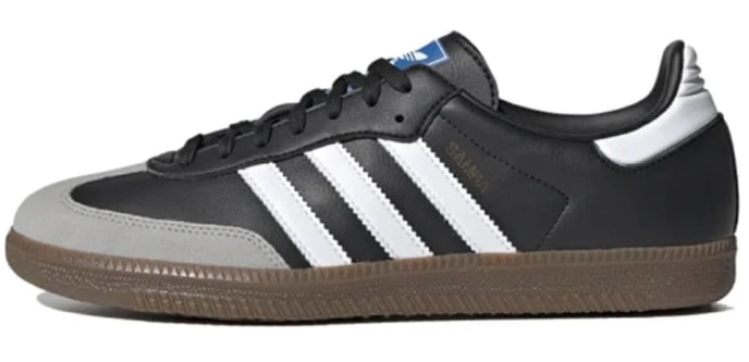 adidas Samba Vegan Unisex Sneakers - Black White Gum