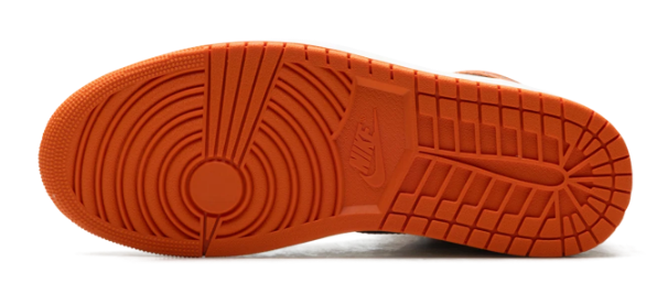 Air Jordan 1 High OG Orange Black White Sneakers