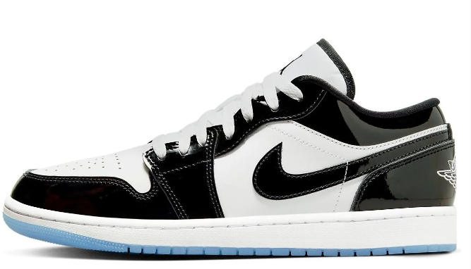Air Jordan 1 Low SE Sneakers - Black/White/Concord
